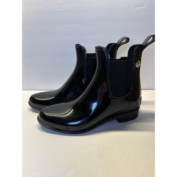 Michael Kors Black Rain Boots‎ (size 6) - Picture 1 of 11